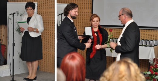 Laudacja na cześć Prezesa LfC, Lechosława F. Ciupika oraz wręczenie pamiątkowego medalu od pracowników nadały uroczystości szczególny charakter